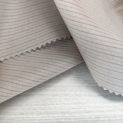 Medium Weight Suit and Workwear Fabric Polyester Cotton Like Dyed Yarn Stripe Fabric