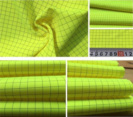 Cleanroom Clothing Fluorescent Fabric For Multifunctional ESD Lad Coat Cloth Polyester