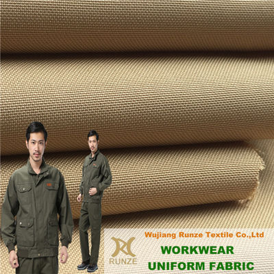 Moisture Absorbent Khaki 300D Twill Fabric High Filament Soft Polyester Mini Matt