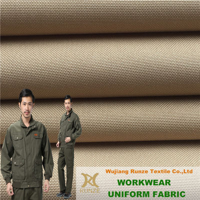 Moisture Absorbent Khaki 300D Twill Fabric High Filament Soft Polyester Mini Matt
