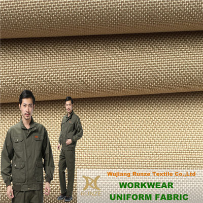 Moisture Absorbent Khaki 300D Twill Fabric High Filament Soft Polyester Mini Matt