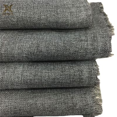 Blanket Wearable Pure 160D Polyester Cationic Herringbone Brushed Fabric Imitation Cashmere Fabric