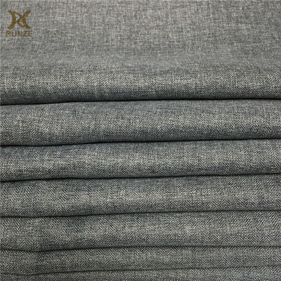 Blanket Wearable Pure 160D Polyester Cationic Herringbone Brushed Fabric Imitation Cashmere Fabric