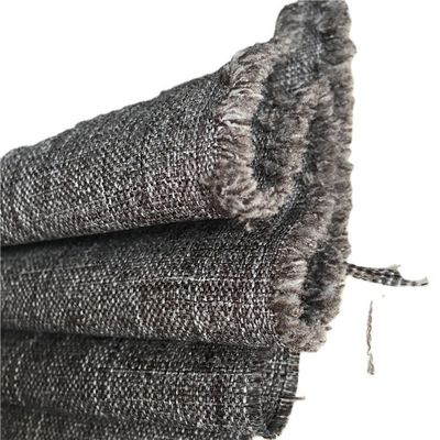 600D Melange Black White Yarn Woven Cationic Oxford Fabric Polyester Imitation Linen Fabric