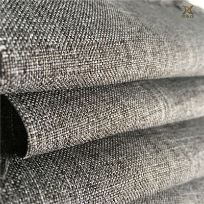 600D Melange Black White Yarn Woven Cationic Oxford Fabric Polyester Imitation Linen Fabric