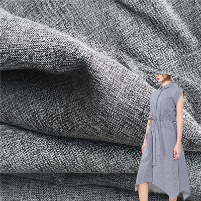 Woven Plain Two-Tone Polyester Cotton Imitation Linen Shirting Fabric