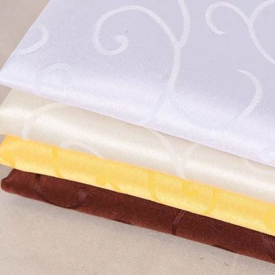 280cm Width Polyester Jacquard Fabric For Hotel Table Cloth Curtain Material