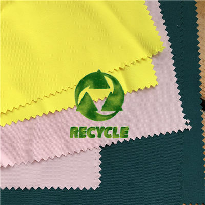 Plain Style 100% Recycled Polyester Fabric GRS Certificated RPET Fabric For Outfits