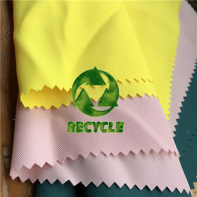 Plain Style 100% Recycled Polyester Fabric GRS Certificated RPET Fabric For Outfits