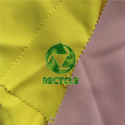 Plain Style 100% Recycled Polyester Fabric GRS Certificated RPET Fabric For Outfits