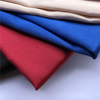 100% Polyester Sateen Cloth Side To Side Stretch and Shiny Satin Fabric for Lady Dress