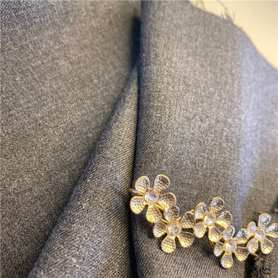 TR Fabric 220GSM 2/2 Twill Suiting Material Polyester Rayon Spandex Blend for Women Uniform