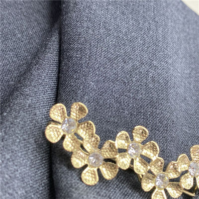 TR Fabric 220GSM 2/2 Twill Suiting Material Polyester Rayon Spandex Blend for Women Uniform