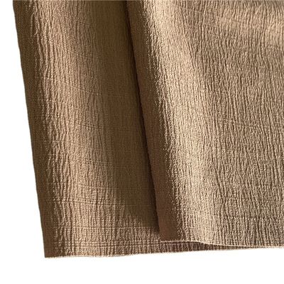 170D Poly Women's Dress Cloth Mechanical Stretch Jacquard Slub Imitated Linen Texture
