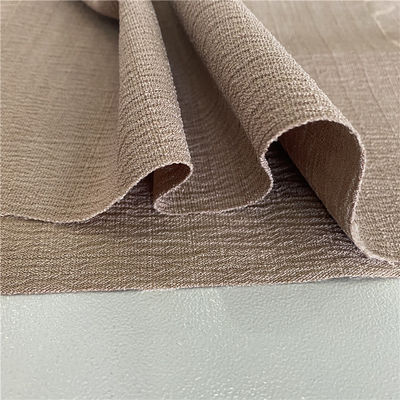 170D Poly Women's Dress Cloth Mechanical Stretch Jacquard Slub Imitated Linen Texture