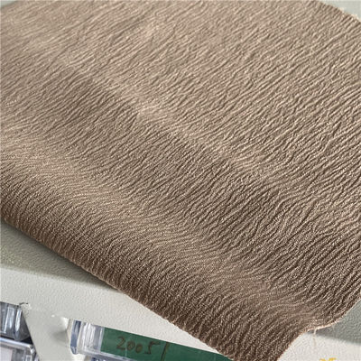 170D Poly Women's Dress Cloth Mechanical Stretch Jacquard Slub Imitated Linen Texture