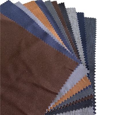190gsm GRS Certificated Recycled Polyester Soft Comfortable Stretchy Poly Woolen Blazer Fabric For Suits