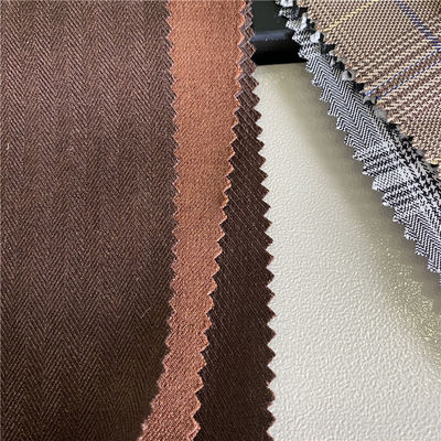 190gsm GRS Certificated Recycled Polyester Soft Comfortable Stretchy Poly Woolen Blazer Fabric For Suits