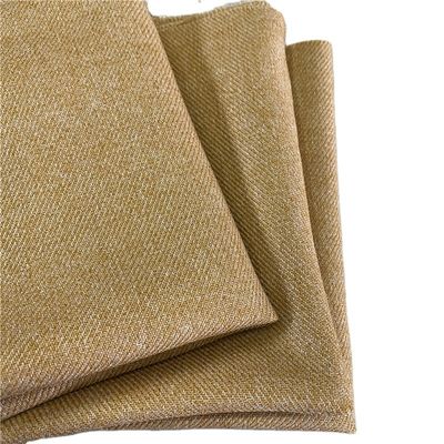Dyed Heavyweight Mechanical Stretch Cavalry Twill Cation 325GSM Fake Wool Fabric for Suits