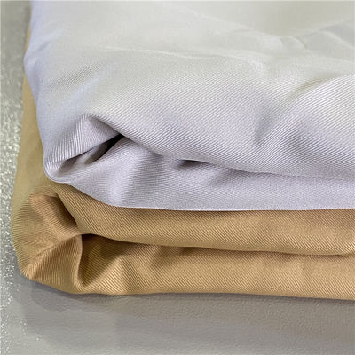 90GSM RPET Gabardine Fabric for Clothing GRS Certified Customizable Density Woven Technics