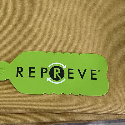 90GSM RPET Gabardine Fabric for Clothing GRS Certified Customizable Density Woven Technics