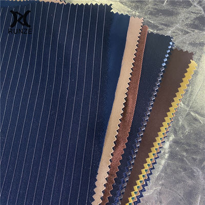 Good Textured 150D Recycled Polyester RPET Herringbone Stripes Woolen Fabric for Hats