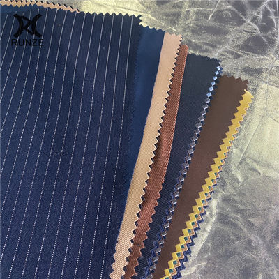 Good Textured 150D Recycled Polyester RPET Herringbone Stripes Woolen Fabric for Hats