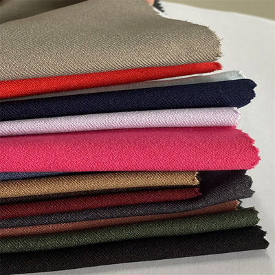 100% Recycled Polyester Twill Imitated Woolen Fabric for Formal Suiting Customizable