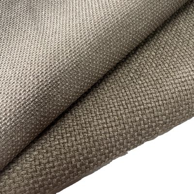 Polyester Imitated Hemp Linen Enzyme Washed Fake Woolen Fabric For Suits Pants Blazers