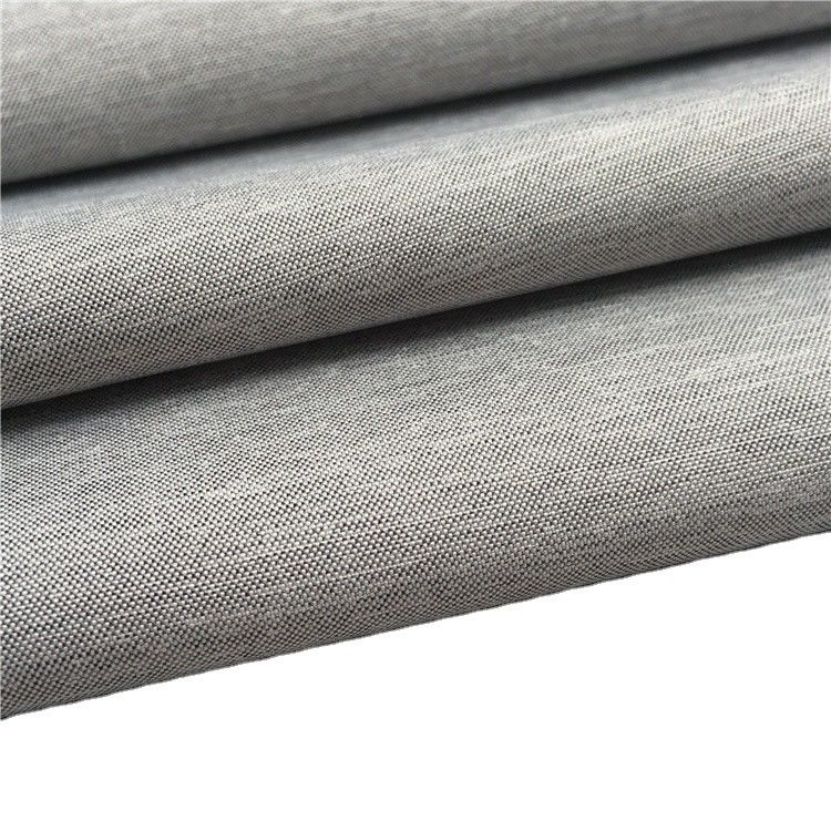 150D Fine Plain Cationic Two-Tone Bamboo Slub Style Mini Matt Fabric for Shirts Summer Clothing