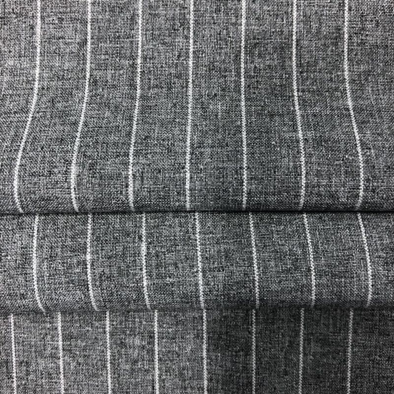 160gsm Customized Color Two-tone Vertical Stripe Cationic Polyester Fabric