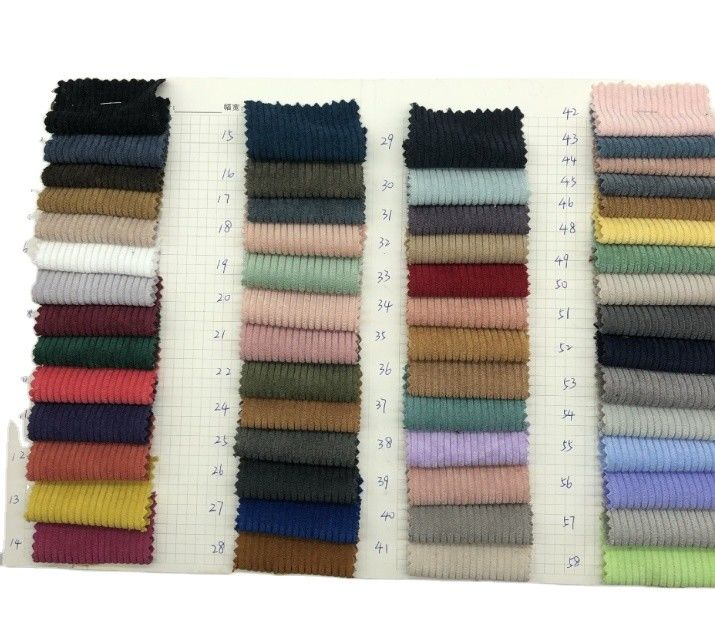 Stripes 220-260GSM 8 Pits Corduroy Fabric for Mattress and Sofa Cloth Style Plain