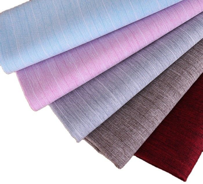 100% Polyester Cationic Plain Stretch Fabric For Women'S Check Dress Skirt