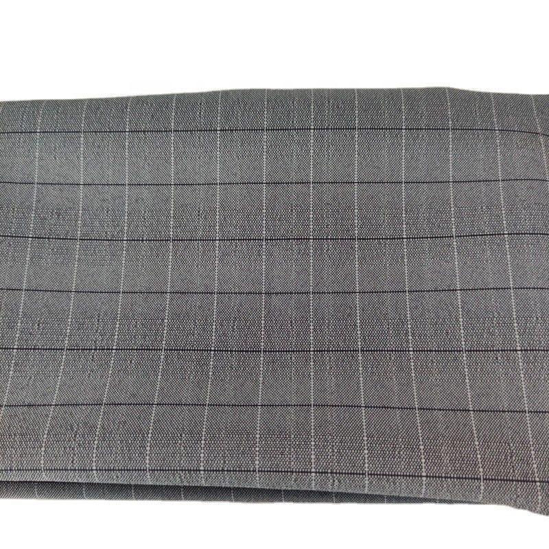 Fashion design 100% polyester fabric check Cationic plain fabric