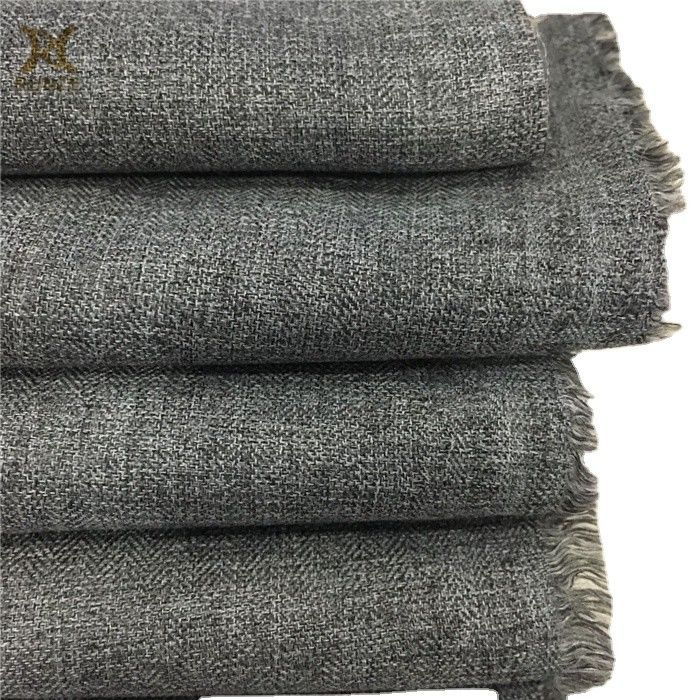 Blanket Wearable Pure 160D Polyester Cationic Herringbone Brushed Fabric Imitation Cashmere Fabric