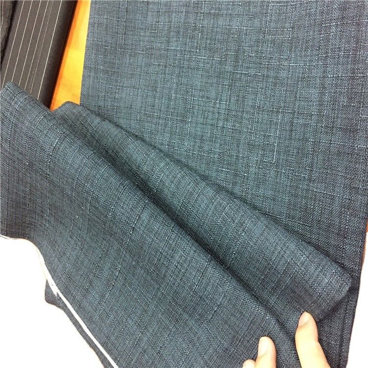 19181-014 Weft Suede Polyester Jacquard Linen Like Fabric for Home Textile Pillow Case