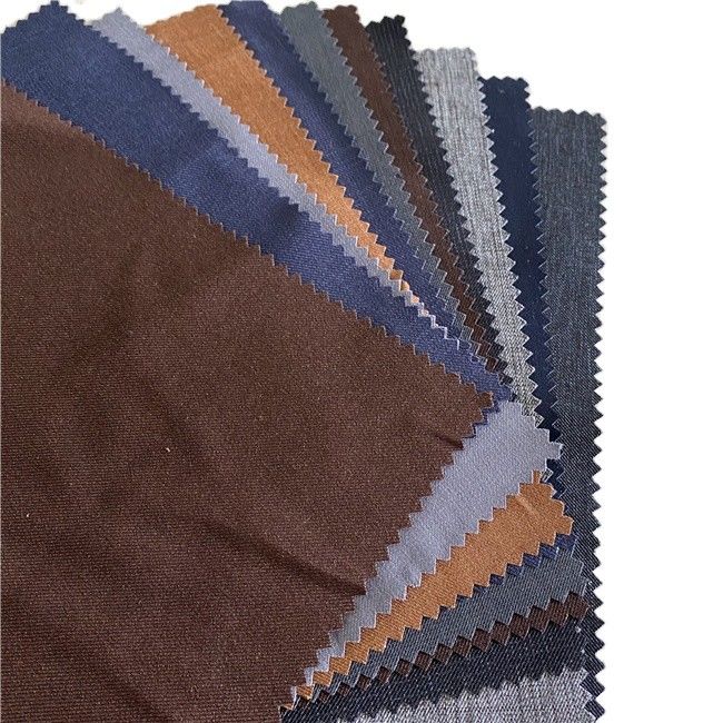 190gsm GRS Certificated Recycled Polyester Soft Comfortable Stretchy Poly Woolen Blazer Fabric For Suits