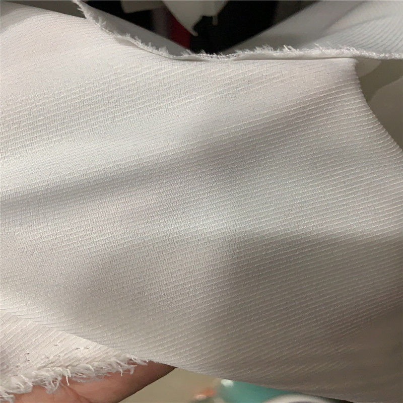 75D 40D Polyester Spandex 4-Way Cavalry Twill Georgette Fabric For Women Dress Clothing