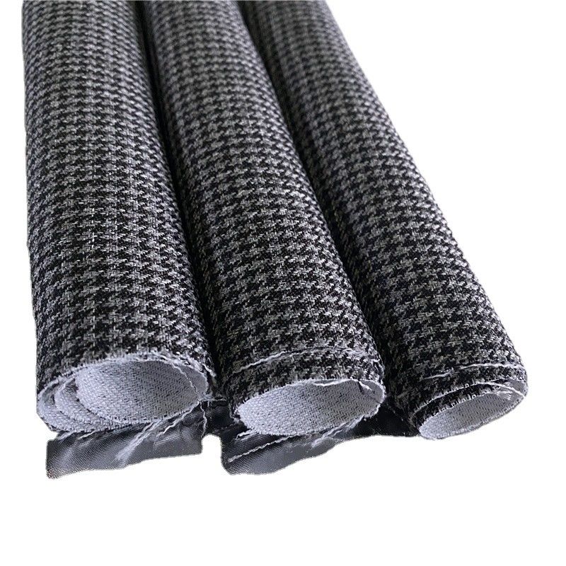 Double-Layer Houndstooth Chivu Fabric for Autumn Winter Coat CHECK FABRIC Width 57/58