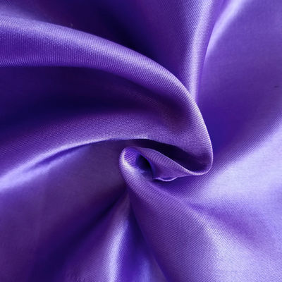 Flame Retardant 100% Polyester Woven Gold Satin Fabric For Apparel