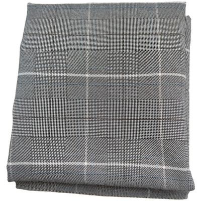 90% Polyester 10% Spandex Medium Weight Check Yarn Dyed Suit Fabric